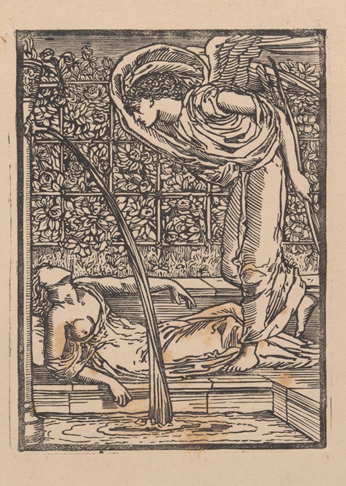 Cupid finding Psyche asleep