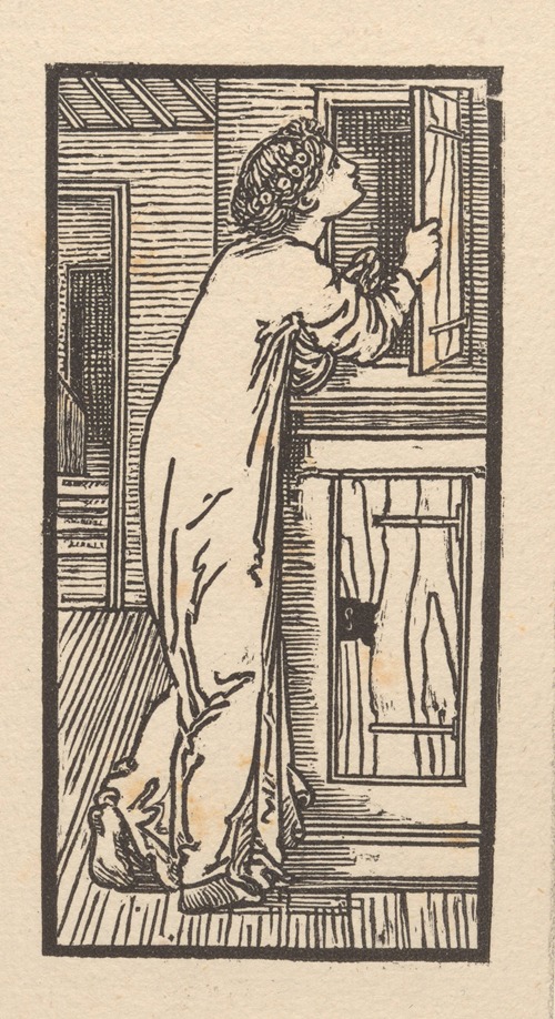 Psyche examining the palace of Cupid