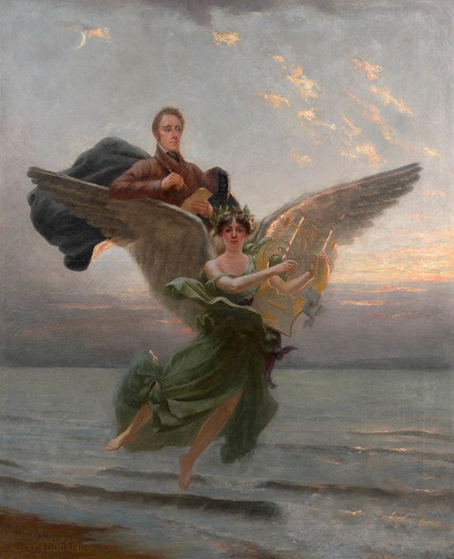 The poet and the muse, from Lamartine