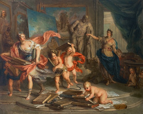 Thalia chased by Painting