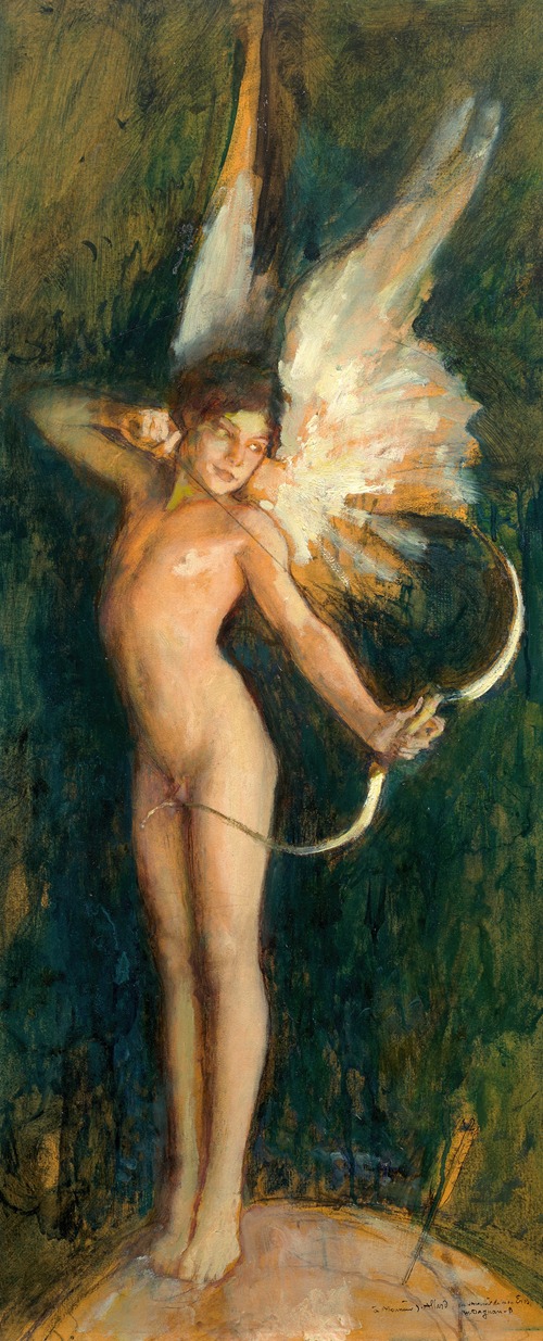Eros shooting an arrow