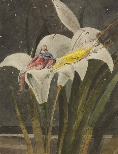 Oberon and Titania on a Lily
