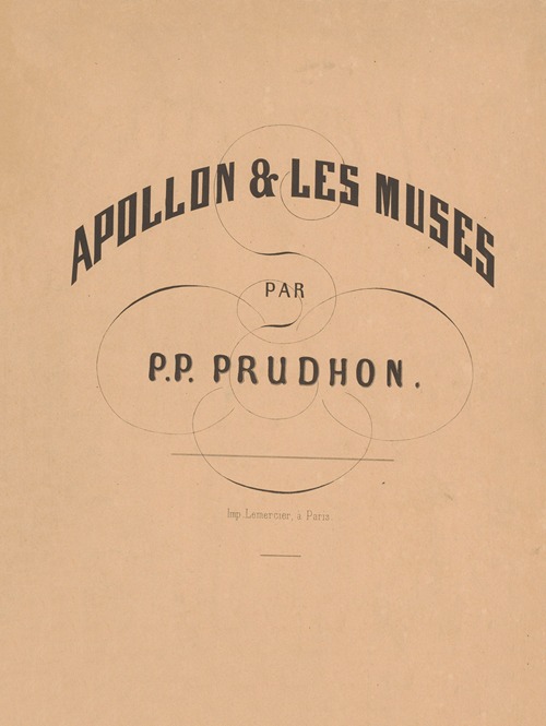 Apollon et les Muses – Title page