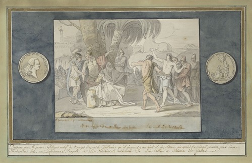 Sinon brought before king Priam