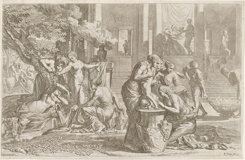 Achilles Plunged into Water from the Styx
