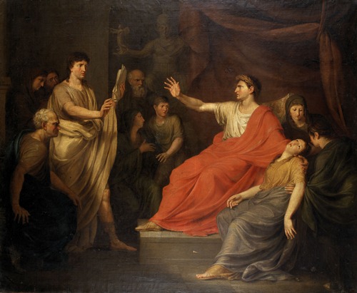 Virgil Reading the Aeneid to August, in the Presence of Octavia and Julia, Marcellus’ Mother and Widow (1812)