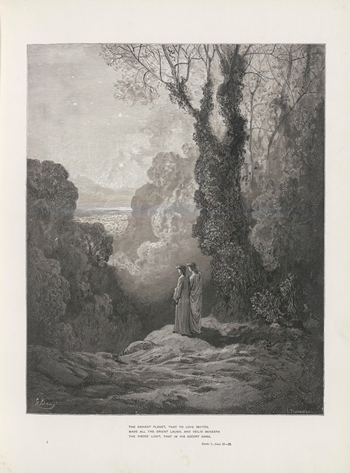The vision of Purgatory and Paradise by Dante Alighieri Pl.02 (1900)