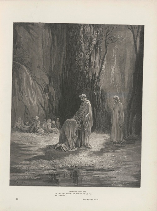 The vision of Purgatory and Paradise by Dante Alighieri Pl.12 (1900)