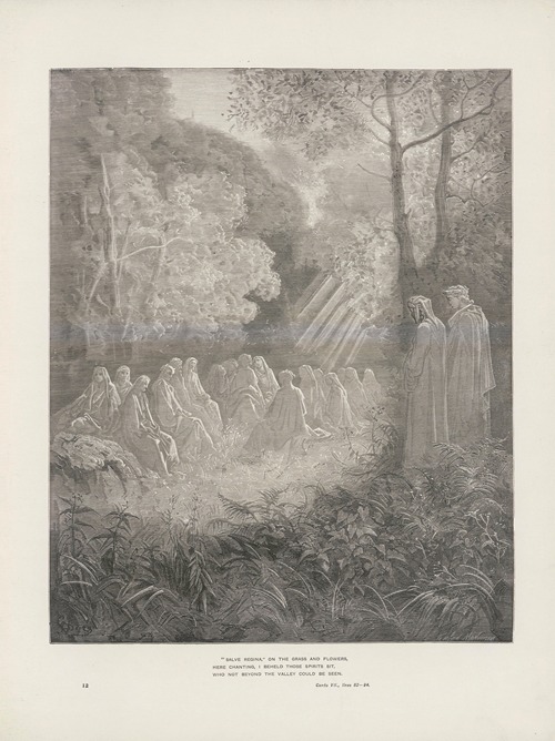 The vision of Purgatory and Paradise by Dante Alighieri Pl.13 (1900)