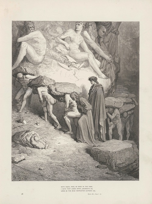 The vision of Purgatory and Paradise by Dante Alighieri Pl.18 (1900)