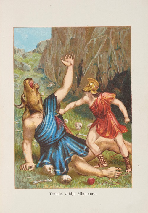 Theseus kills the Minotaur (Tezeusz zabija Minotaura) (1931)