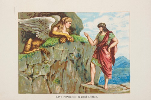 Oedipus solves the Sphinx’s riddles (Edyp rozwiązuje zagadki Sfinksa) (1931)