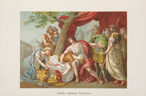 Achilles mourns Patroclus (Achilles opłakuje Patroklosa) (1931)