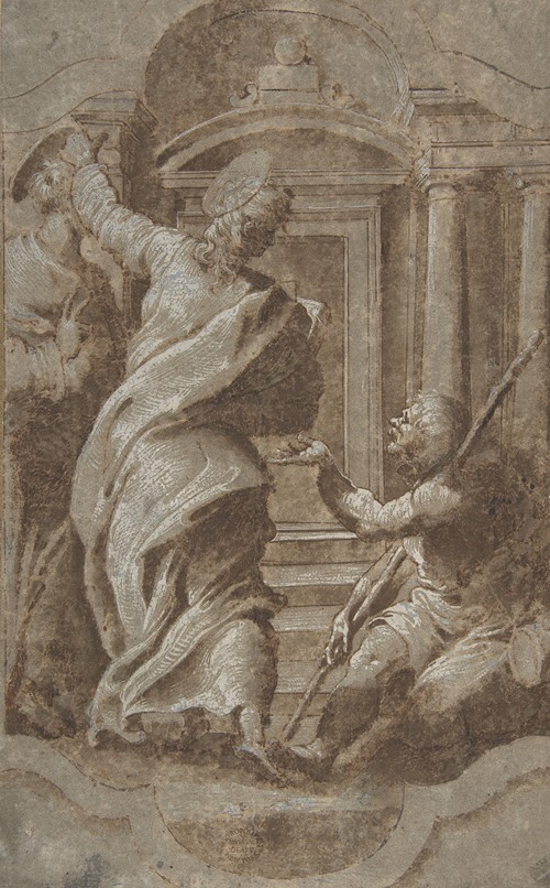 Saints Peter and John Healing a Cripple at the Gate of the Temple (1501-47)