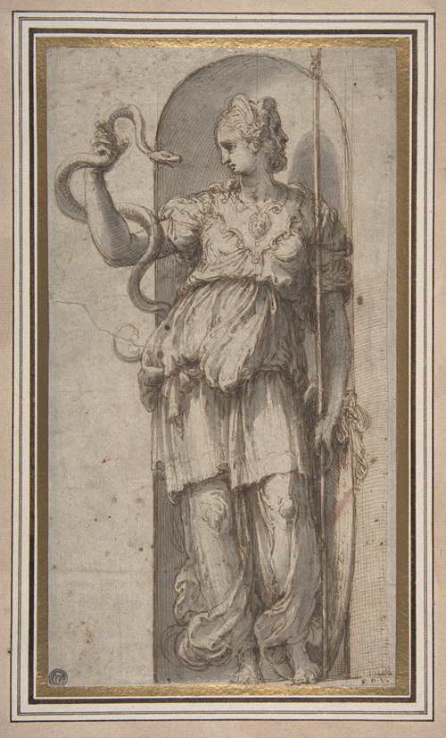 Study for Allegorical Figure of Prudence (1501-47)