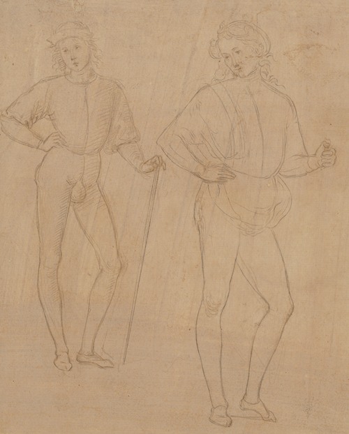 Two Studies of a Standing Youth in Quattrocento Clothing