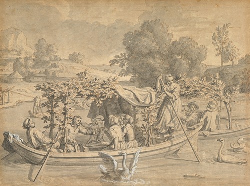July; Amusements on the Water, (Juillet; les Divertissements sur l’eau)