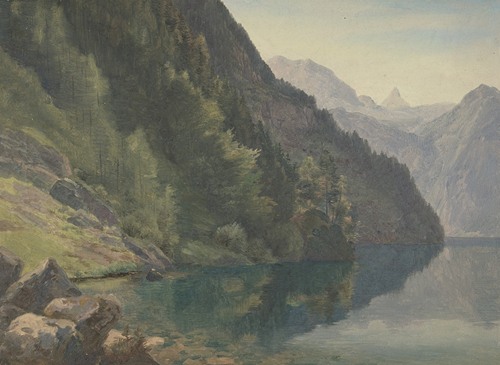 Wooded Shore at the King Lake (Königsee)
