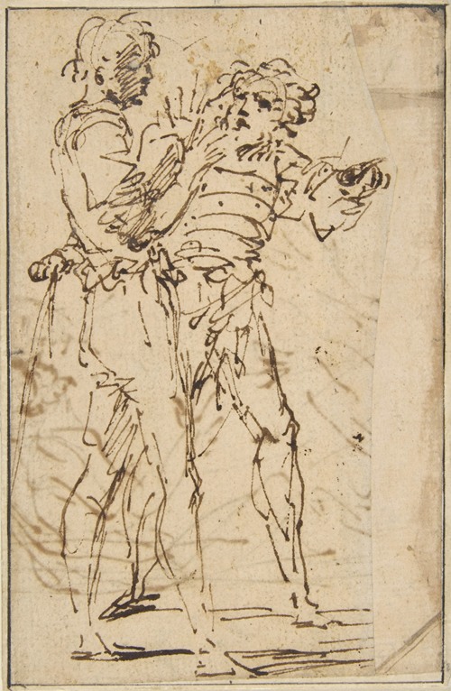 Two Standing Men Gesticulating (1615-73)