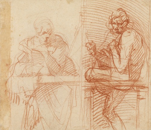 Study of Figures Behind a Balustrade (1522)