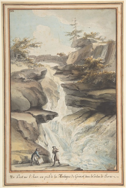 A Bridge on the Aar, at the Foot of the Grimsel, in the Canton of Berne (ca. 1775)