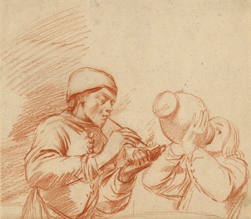 Studies of a Man Smoking and a Man Drinking