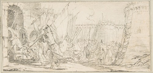 Soldiers Storming a City (1696-1770)