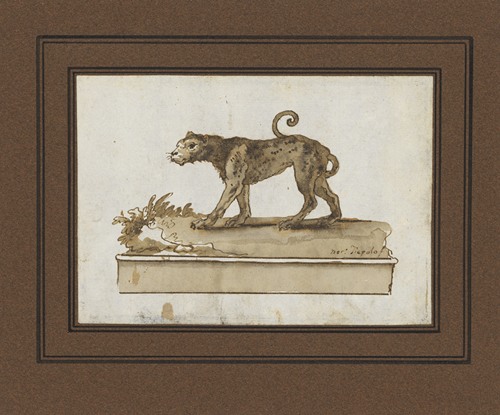 A Leopard, Moving to the Left (on a Base)