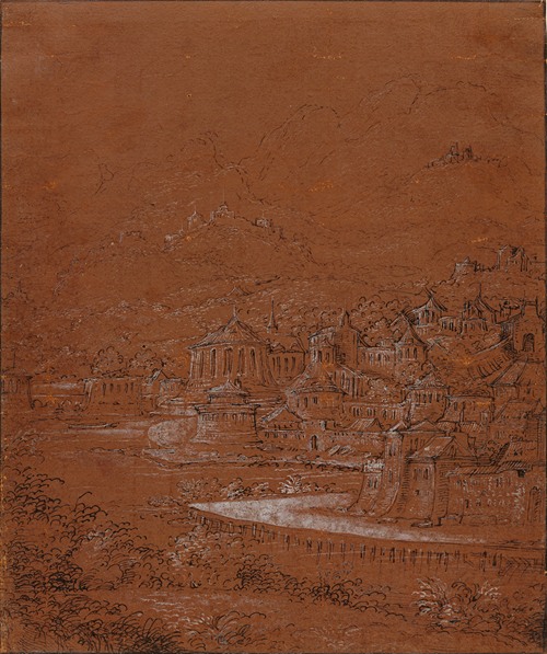 Mountain Landscape with an Imaginary City (1554-1555)