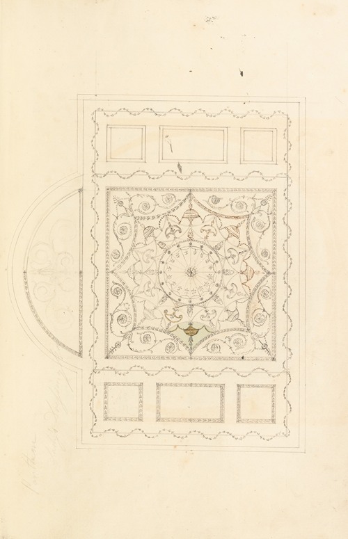 Design for Ceiling of Ladies’ Dressing Room at the Pantheon, Oxford Street, London