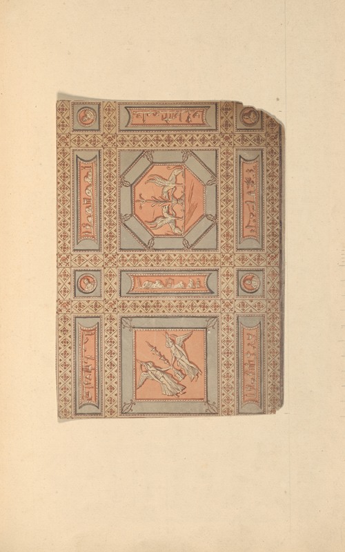 Design for Lobby Ceiling after Piranesi, Chamber Story, Castlecoole, County Fermanagh, Ireland