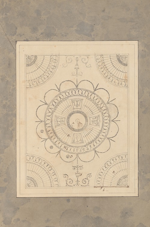 Design for the Ceiling of the Supper Room at Curraghmore, County Waterford, Ireland