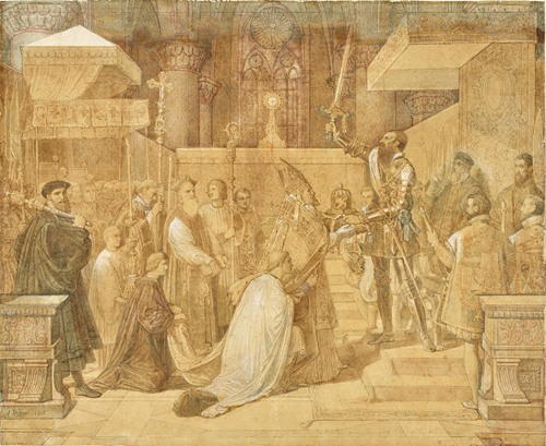 The Duke of Alba Receiving the Pope’s Blessing in the Cathedral of Sainte-Gudule, Brussels