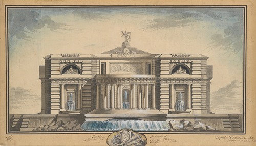 Design for a Neoclassical Building, Thought to be a School of Arts for the City of Stockholm
