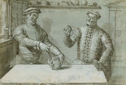 A Double Portrait of Hans Furraht and Jacob von der Burch