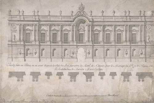 Façade of Palace decorated for the Marriage of the King of Naples to the Archduchess of Austria