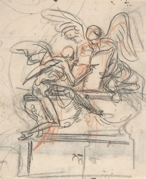 Design for a sepulchral monument with an allegory of Time
