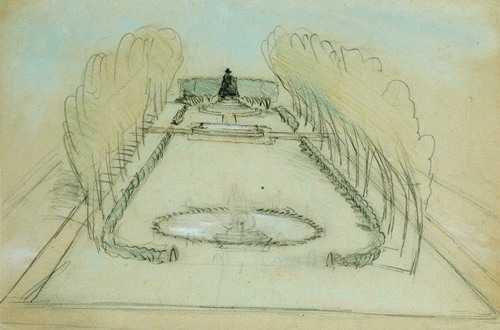Sketch of Saint Gaudens’s Statue of Deacon Samuel Chapin, Springfield, Massachusetts