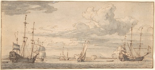 Dutch Ships in a Bay