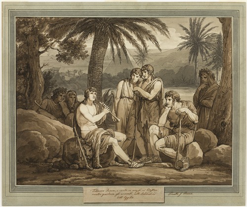 Telemachus Plays and Sings to the Shepherds in Egypt, from The Adventures of Telemachus, Book 2