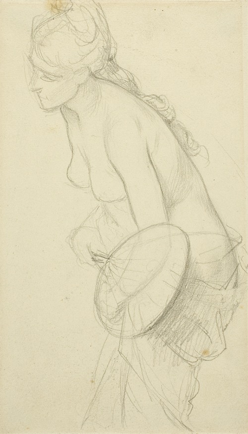 Nude Figure Holding a Fan