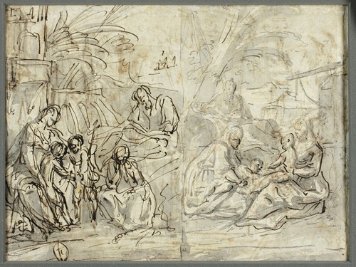 Studies of the Holy Family and Saint John the Baptist
