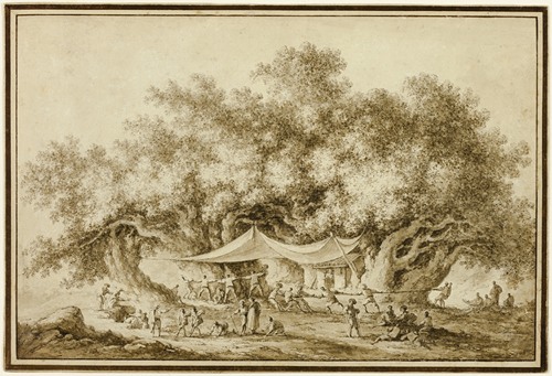 View of the Famous Chestnut Tree of Mount Etna, called Centum Cavalli