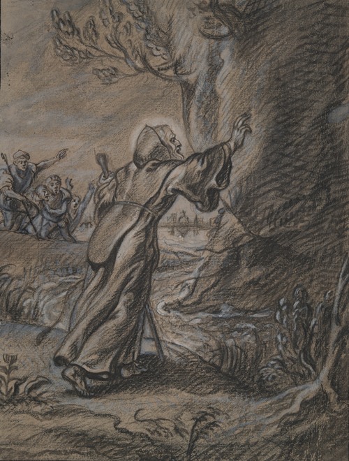 St. Francis of Paula Holding Back the Falling Rock