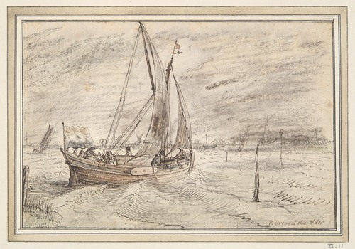 Boat Sailing in Stormy Weather early