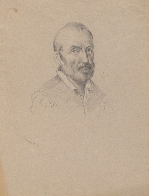 Portrait of a Man, sketch for Signing of the Compact in the Cabin of the Mayflower