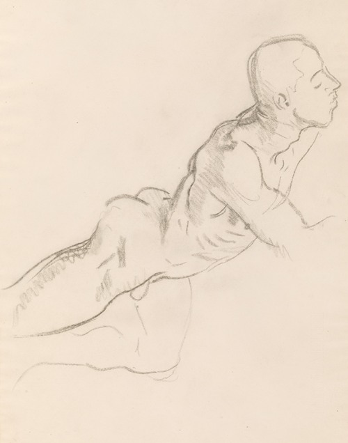 Study of Eros for Eros and Psyche, relief decoration, Rotunda, Museum of Fine Arts, Boston