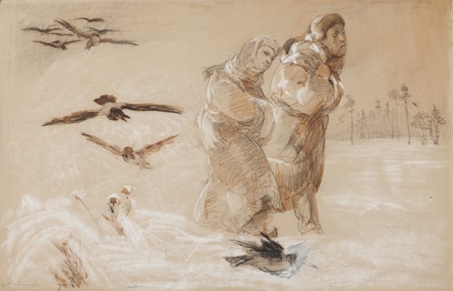 Anhelli and Ellenai en Route – Sketch Inspired by the Poem ‘Anhelli’ by Juliusz Słowacki