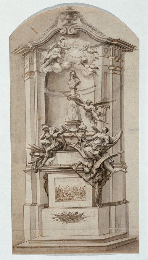 Entwurf für das Grabmal des Prinzen Eugen von Savoyen im Wiener Stephansdom