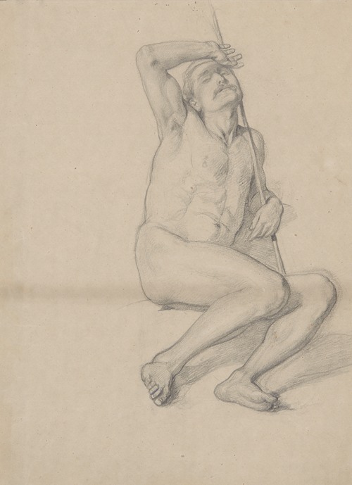 Nude study for the figure of Patriarch Jacob in the painting ‘The Immaculate Conception of the Blessed Virgin Mary’